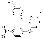 (S)-2-acetamido-3-(p-hydroxyphenyl)-N-(p-nitrophenyl)propionamide Structure