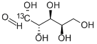 D-ガラクトース (2-13C, 99%) 化学構造式
