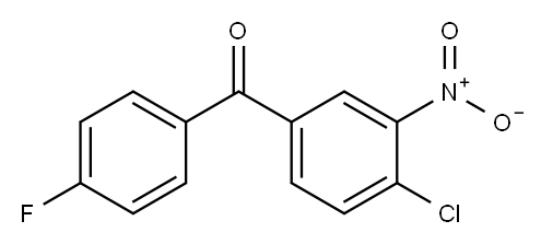 3-NITRO-4-CHLORO-4'-FLUOROBENZOPHENONE Structure
