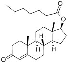 庚酸睾酮, 315-37-7, 结构式