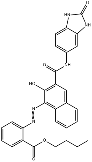 Butyl-2-[[3-[[(2,3-dihydro-2-oxo-1H-benzimidazol-5-yl)amino]carbonyl]-2-hydroxy-1-naphthyl]azo]benzoat