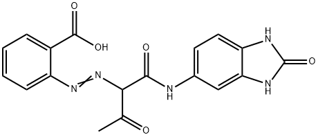 2-[[1-[[[(2,3-ジヒドロ-2-オキソ-1H-ベンゾイミダゾール)-5-イル]アミノ]カルボニル]-2-オキソプロピル]アゾ]安息香酸