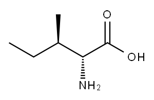 (2R,3R)-2-Amino-3-methylpentanoic acid Structure