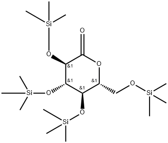 (3R,4S,5R,6R)-3,4,5-トリス((トリメチルシリル)オキシ)-6-(((トリメチルシリル)オキシ)メチル)テトラヒドロ-2H-ピラン-2-オン