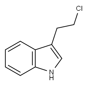 3-(2-chloroethyl)-1H-indole Struktur