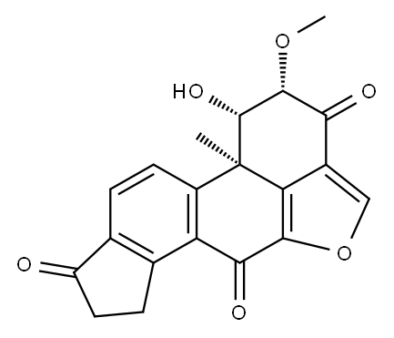 [1S-(1alpha,2alpha,11balpha)]-1,7,8,11b-tetrahydro-1-hydroxy-2-methoxy-11b-methylcyclopenta[7,8]phenanthro[10,1-bc]furan-3,6,9(2H)-trione Structure