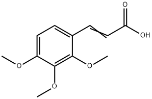 trans-2,3,4-Trimethoxycinnamic acid Struktur