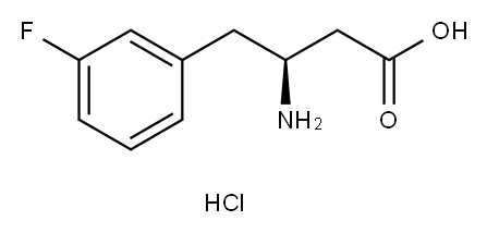 (S)-3-Amino-4-(3-Fluorophenyl)butyric Acid Hydrochloride Structure