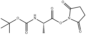 叔丁氧羰基-L-丙氨酸 N-丁二酰亚胺酯, 3392-05-0, 结构式