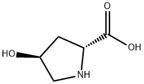 (2R,4S)-4-ヒドロキシピロリジン-2-カルボン酸 化学構造式