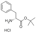 D-苯丙氨酸叔丁酯盐酸盐, 3403-25-6, 结构式