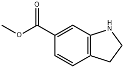 吲哚啉-6-羧酸甲酯 结构式