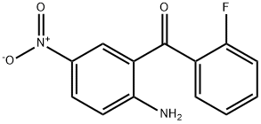 2-氨基-5-硝基-2'-氟二苯甲酮 结构式