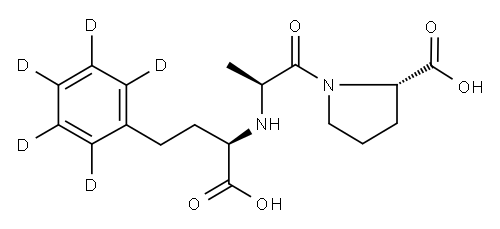 ENALAPRILAT-D5 (PHENYL-D5) Struktur