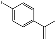 4-フルオロ-α-メチルスチレン 化学構造式