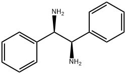 (1R,2R)-(+)-1,2-ジフェニルエチレンジアミン 化学構造式
