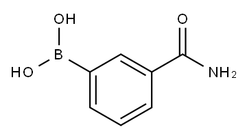 3-氨基甲酰基苯硼酸, 351422-73-6, 结构式
