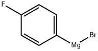 4-フルオロフェニルマグネシウムブロミド (約19%テトラヒドロフラン溶液, 約1.0mol/L) 化学構造式