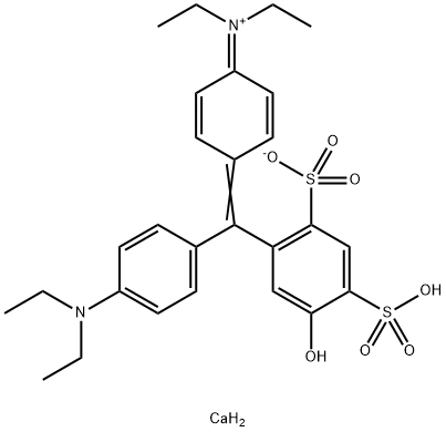 에탄아미니움, N-(4-((4-다이에칠아미노)페닐)(5-하이드록시-2,4-다이설포페닐)메틸렌)-2,5-사이클로헥사디엔-1-일리덴)-N-에틸-하이드록사이드, 이너솔트, 칼슘염(2:1) (산성청색3호; CI 42051)
