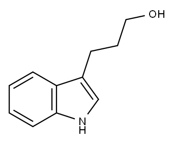 3-インドールプロパノール 化学構造式