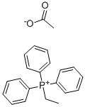 エチルトリフェニルホスホニウム＝アセタート 化学構造式