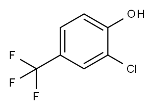 3-氯-4-羟基三氟甲苯, 35852-58-5, 结构式