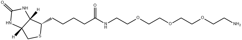 N-生物素-3,6,9-三氧杂十一烷-1,11-二胺, 359860-27-8, 结构式