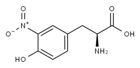 (2S)-2-amino-3-(4-hydroxy-3-nitro-phenyl)propanoic acid Structure
