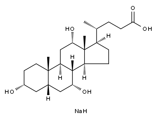 胆汁酸盐, 361-09-1, 结构式