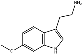 3-(2-氨基乙基)-6-甲氧基吲哚, 3610-36-4, 结构式