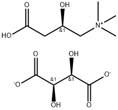 L-カルニチンL-酒石酸 化学構造式