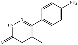 6-(4-氨基苯基)-4,5-二氢-5-甲基-3(2H)-哒嗪酮, 36725-28-7, 结构式