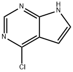 4-氯吡咯并嘧啶, 3680-69-1, 结构式