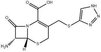 7-氨基-3-(1,2,3-三唑-4-硫代)甲基-头孢环-4-羧酸, 37539-03-0, 结构式