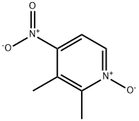 2,3-二甲基-4-硝基吡啶-N-氧化物, 37699-43-7, 结构式