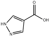1H-ピラゾール-4-カルボン酸 化学構造式
