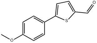 5-(4-甲氧基苯基)噻酚-2-甲醛, 38401-67-1, 结构式