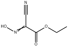 シアノ(ヒドロキシイミノ)酢酸エチル 化学構造式