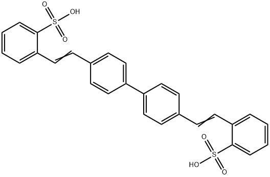 4,4'-ビス(2-スルホスチリル)ビフェニル 化学構造式