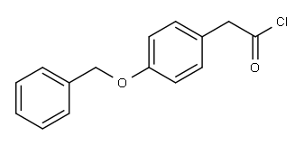 4-BENZYLOXYPHENYLACETYL CHLORIDE Structure