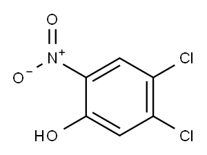 2-硝基-4,5二氯苯酚, 39224-65-2, 结构式