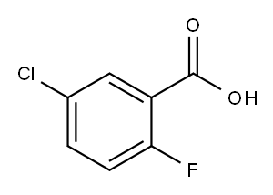 5-クロロ-2-フルオロ安息香酸 化学構造式