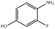 4-アミノ-3-フルオロフェノール 化学構造式