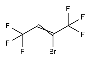 2-溴-1,1,1,4,4,4-六氟-2-丁烯, 400-41-9, 结构式