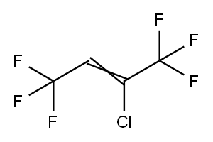 2-CHLORO-1,1,1,4,4,4-HEXAFLUORO-2-BUTENE Struktur
