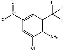 2-AMINO-3-CHLORO-5-NITROBENZOTRIFLUORIDE Struktur