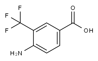 4-Amino-3-(Trifluoromethyl)Benzoic Acid 3-Trifluoromethyl-4-Aminobenzoic Acid Structure