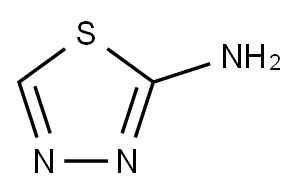 2-氨基-1,3,4-噻二唑, 4005-51-0, 结构式