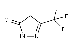 3-三氟甲基-1H-5-吡唑酮 结构式