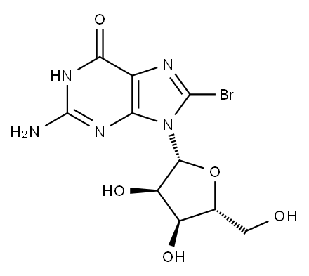 8-Bromoguanosine Structure